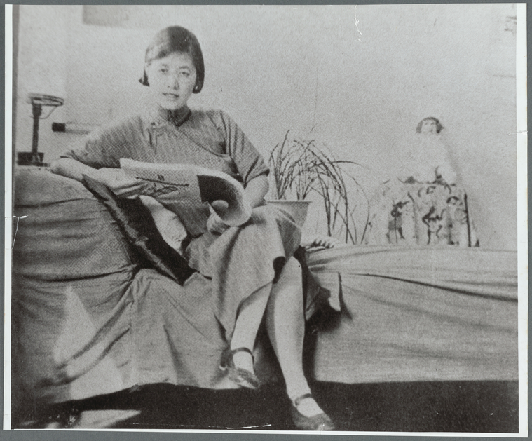 Ling Shuhua portrait from Henry W. and Albert A. Berg Collection of English and American Literature, NYPL